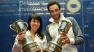 Nicol David e Ramy Ashour, premiati per la vittoria dello U.S. OPEN a Philadelphia