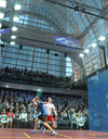 La spettacolare cornice dell'ISS CANARY Wharf Squash Classic a Londra