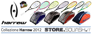 Scopri la nuova Collezione Harrow 2012 di racchette e attrezzatura per lo Squash!