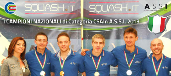 I Campioni Nazionali CSAIn ASSI 2013 di Categoria!