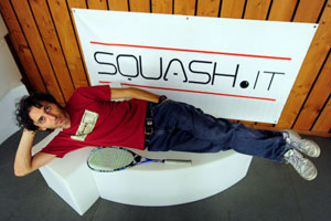 Davide Bianchetti, pluricampione italiano di squash e Testimonial di Squash.it