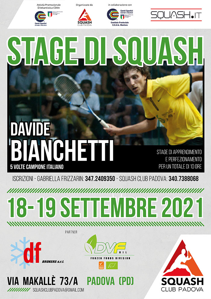 Stage Davide Bianchetti