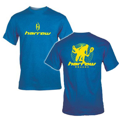 T-Shirt Harrow World Squash Tour (Blu)